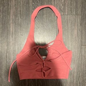 Princess Polly criss cross front tie top